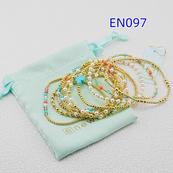 Enewton Colorful Crystal & Gold Bead Bracelet Set - Picture 6 of 7